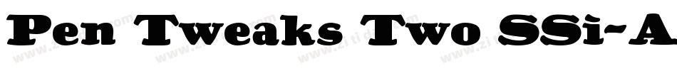 Pen Tweaks Two SSi字体转换